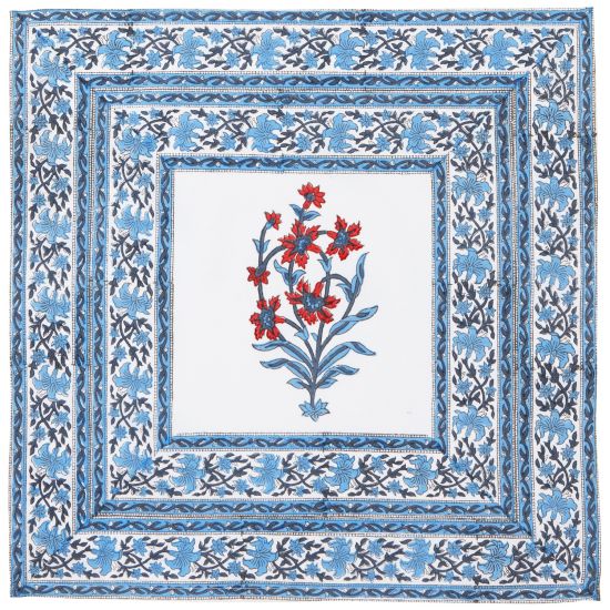 Nargis Napkin - Orange/Blue (Set of 2)